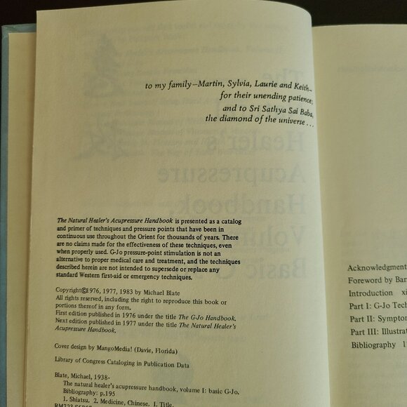 The Natural Healer's Acupressure Handbook Volume 1 & 2 (Basic/Advanced) - Picture 3 of 4